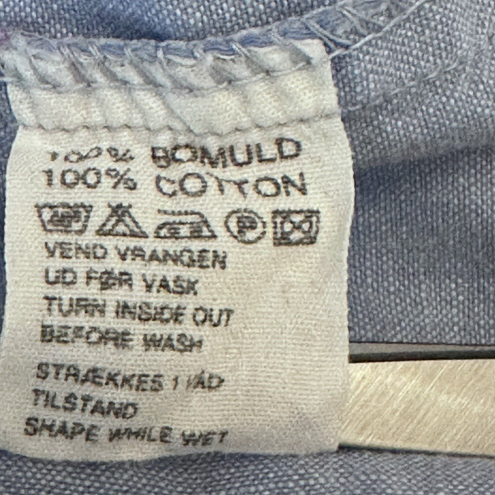 Jackpot Denim Button Down Shirt Women’s‎ Sz XL Long Sleeve Chambray Embroidered - Picture 8 of 10
